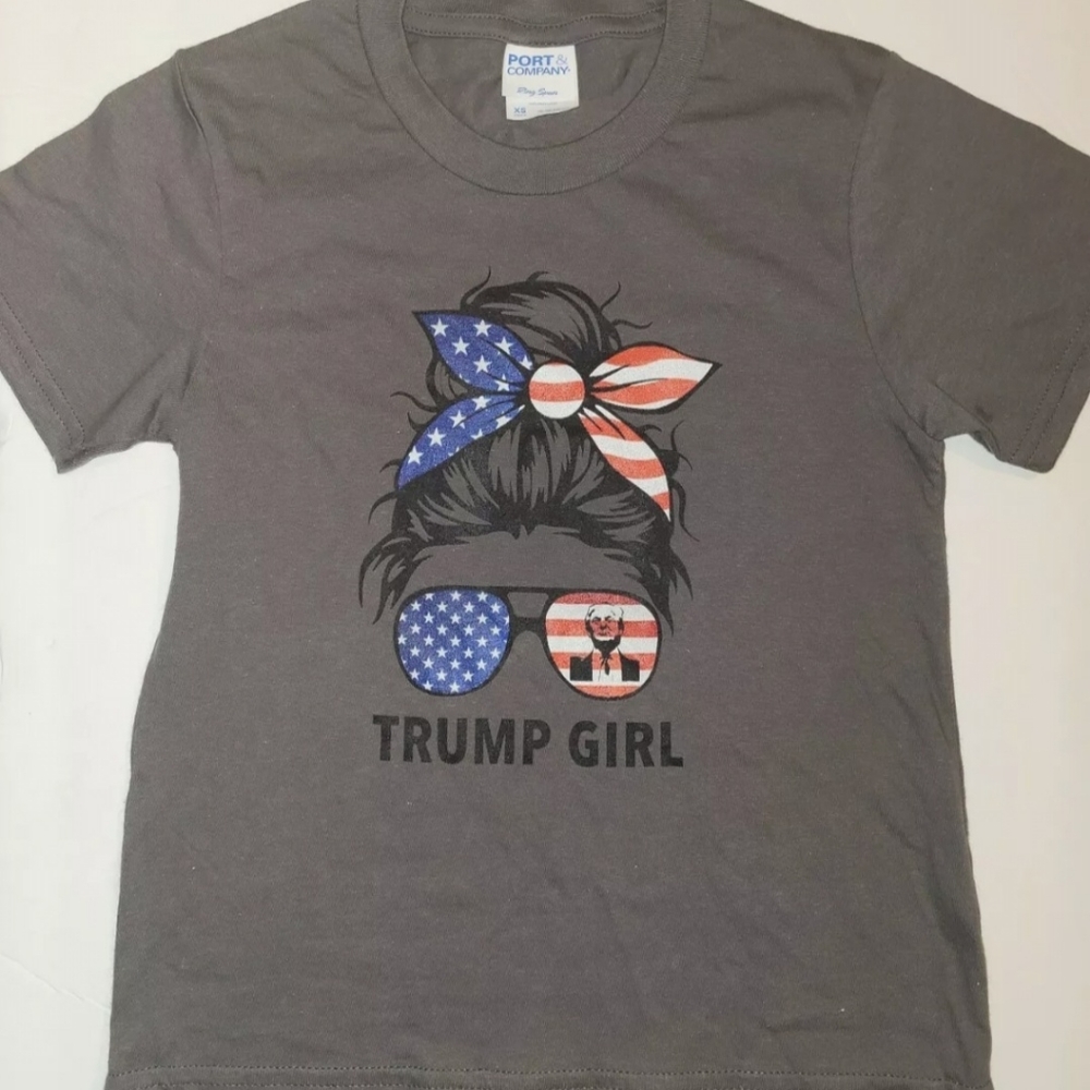 Girls "Trump Girl" T-Shirt. Size Youth XS.